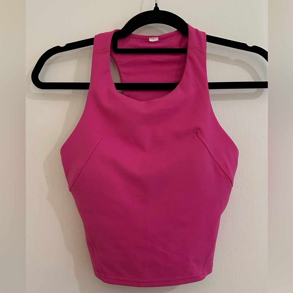 LULULEMON Invigorate Tank Cropped in Sonic Pink Size 6